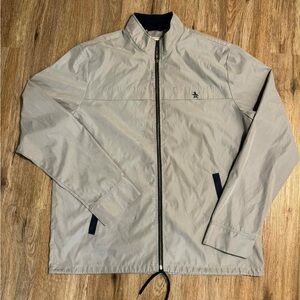 Original Penguin Light Gray Windbreaker Jacket
